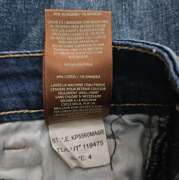 Kut from the kloth Sammie straight leg jeans dark blue wash‎ Denim size 4 - Picture 11 of 11